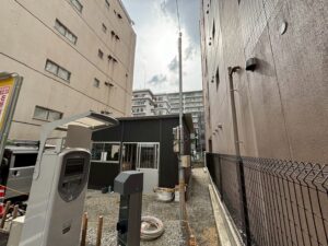 吹き込みポール 設置